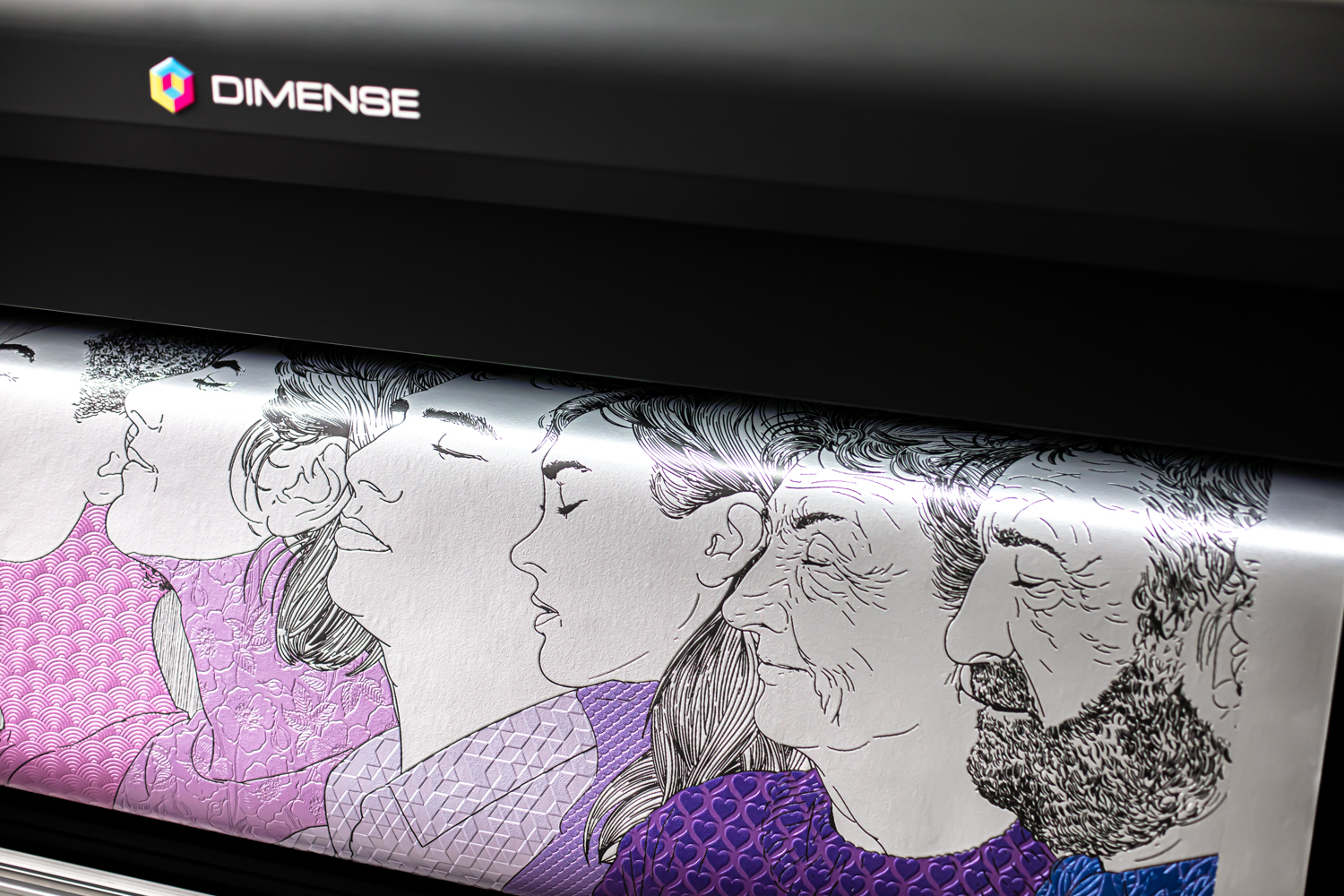 dimense textured wallpaper printing process machine creating embossed wallpaper